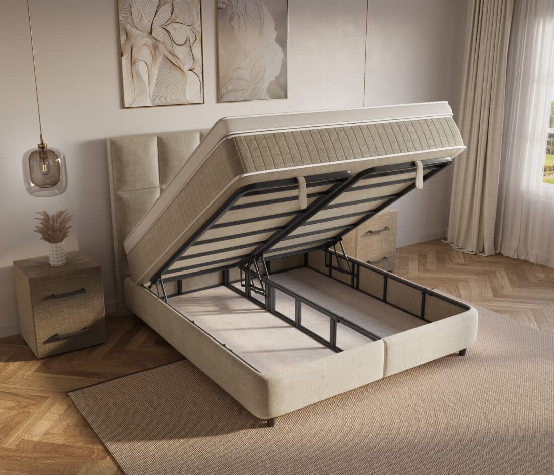 Dreamhouse Neroli Boxspring Met Opbergruimte 8211 180 215 200 8211 Beige Dreamhouse Neroli Boxspring Met Opbergruimte 8211 180 215 200 8211 Beige
