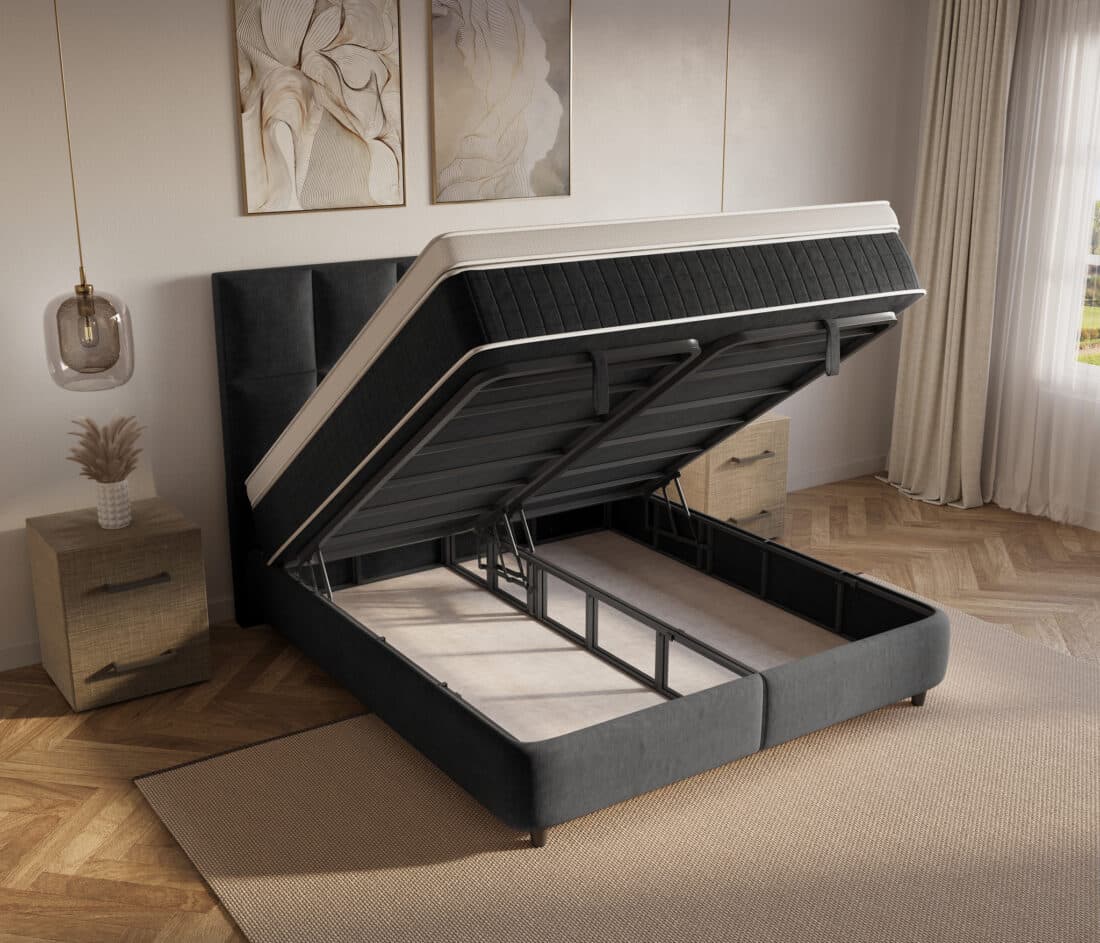 Dreamhouse Neroli Boxspring Met Opbergruimte 8211 160 215 200 8211 Zwart Dreamhouse Neroli Boxspring Met Opbergruimte 8211 160 215 200 8211 Zwart
