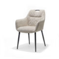 Adele armstoel Stof Retro Bliss #03 Naturel