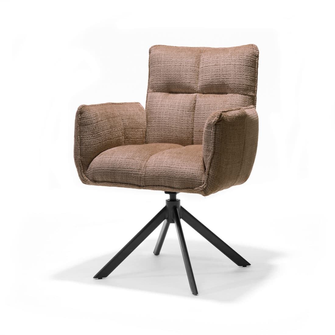 Nova Armstoel Stof Cremona 18 Taupe 8211 360 Draaibaar 8211 Frame Zwart A360 Nova Armstoel Stof Cremona 18 Taupe 8211 360 Draaibaar 8211 Frame Zwart A360