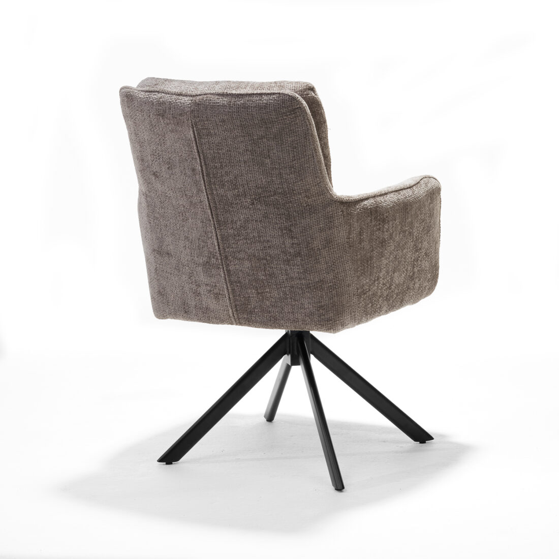 Alex Armstoel Stof Cremona Nr 04 Naturel 8211 360 Draaibaar Zwart Frame A360
