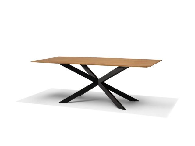 Solar Eettafel 240 X 100 Cm Rechthoekig Mangohout Naturel 3 Cm