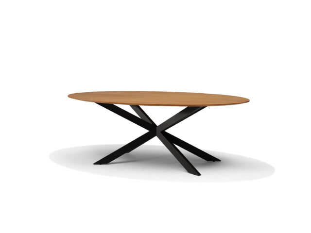 Solar Eetkamertafel 220 X 120 Cm Ovaal Mango Naturel 3 Cm