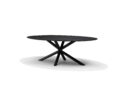 Sirius Eetkamertafel 220X120 Ovaal Mango Zwart 3cm