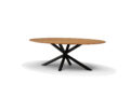 Sirius Eettafel 220 x 120 Ovaal Mango Naturel 3 cm