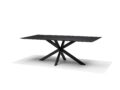 Star eettafel 160 x 100 cm rechthoekig mango zwart 3 cm