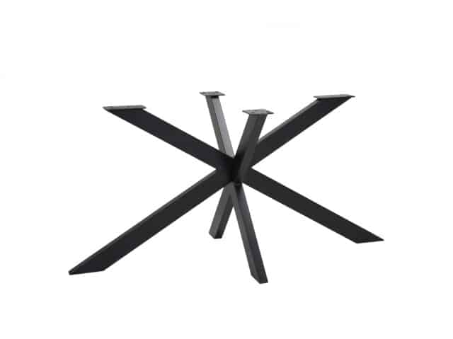 Star Eettafel 160 X 100 Cm Rechthoekig Mango Zwart 3 Cm