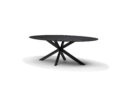 Star Eettafel 190 x 120 cm Ovaal Mangohout Zwart 3 cm