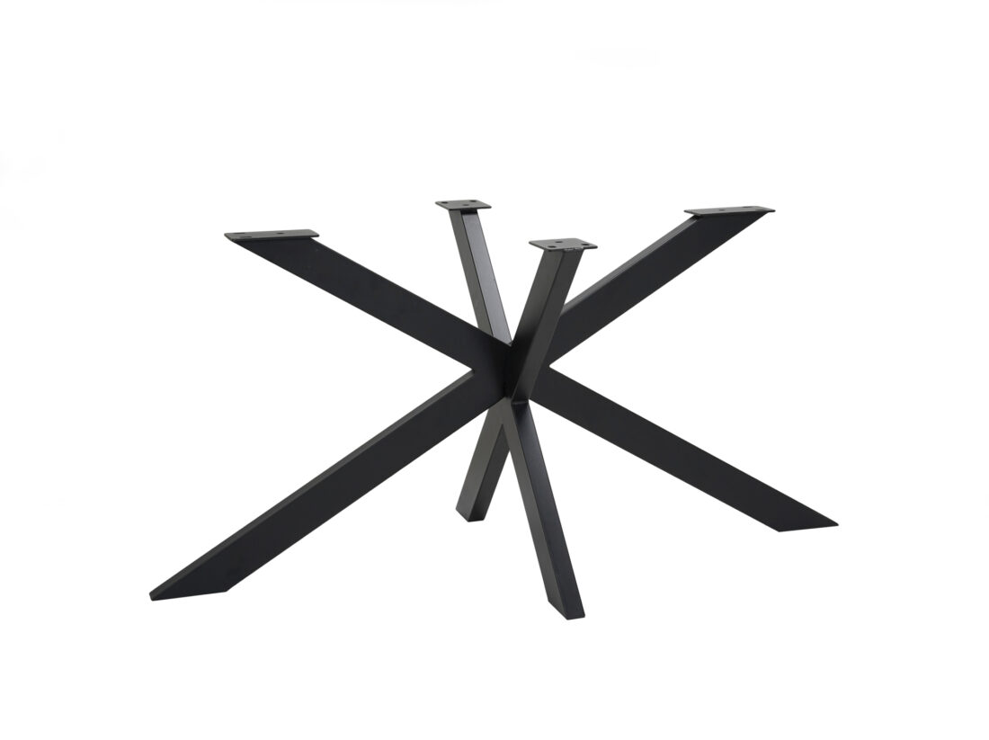 Star Eettafel 190 X 120 Cm Ovaal Mangohout Zwart 3 Cm