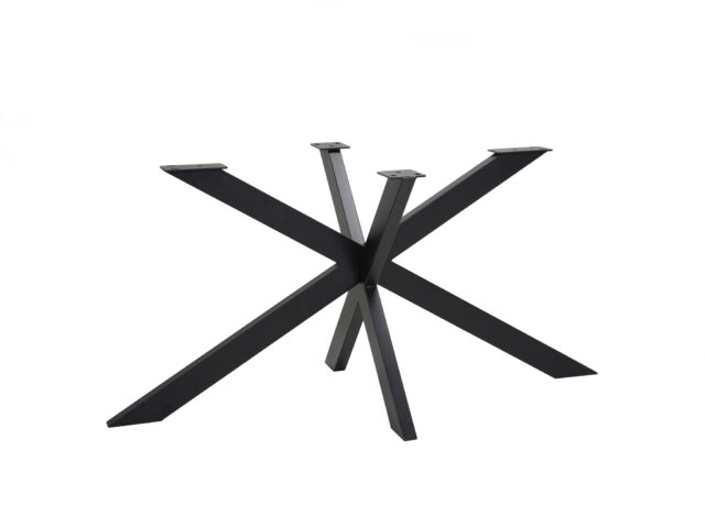 Star Eettafel 190 X 120 Cm Ovaal Mangohout Zwart 3 Cm
