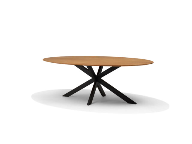 Star Eetkamertafel 220 215 120 Ovaal Mangohout Naturel 3 Cm