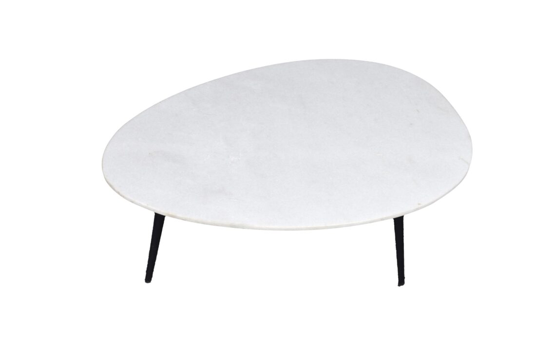 Organisch Marmer Wit Zwart 70 Cm