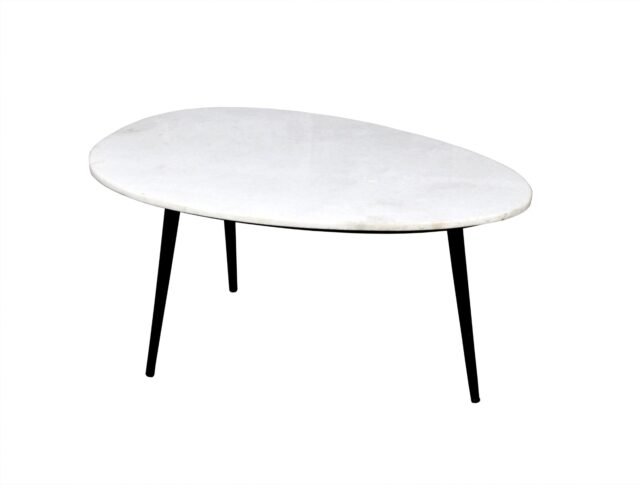 Organisch Marmer Wit Zwart 70 Cm