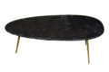 Organisch marmer zwart-goud 110 cm