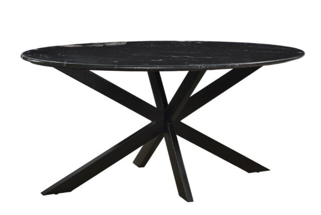 Marmer Ovaal Spider Zwart 180 Cm