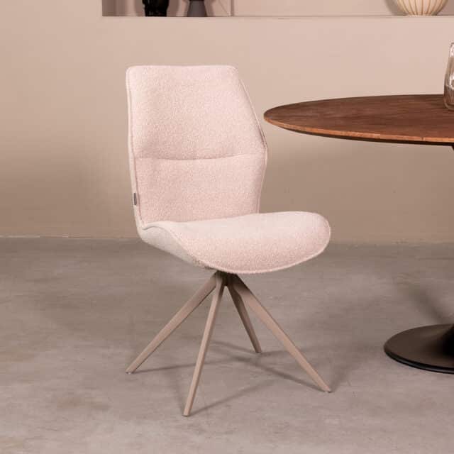 Eetkamerstoel Comfy 8211 Naturel 8211 Boucle Minimale Bestelling 2 Stuks