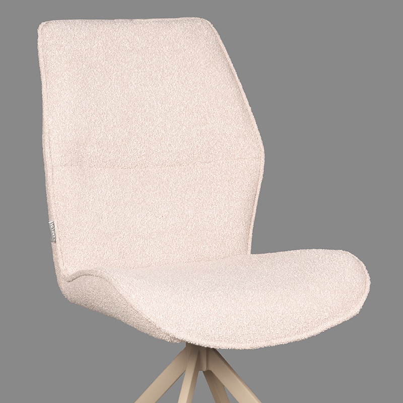 Eetkamerstoel Comfy 8211 Naturel 8211 Boucle Minimale Bestelling 2 Stuks