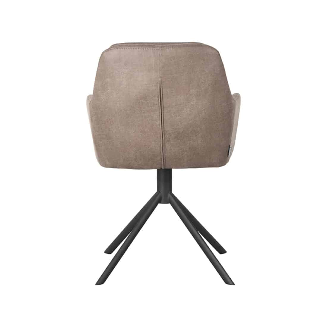 Armstoel Joy 8211 Stof Taupe Microfiber 8211 Metaal