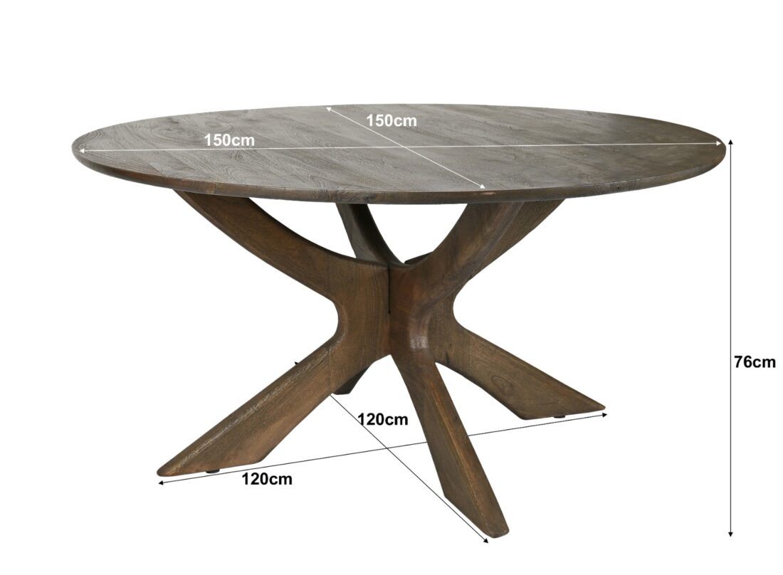 Brix Montreaux Rond Bruin 150cm Brix Montreaux Rond Bruin 150cm