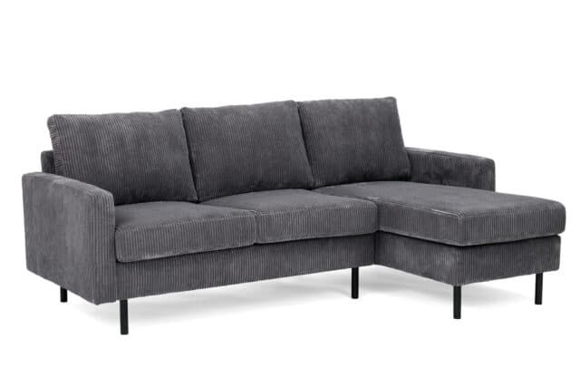 3 Zitsbank Cl L R Stof Rib R230 Antraciet