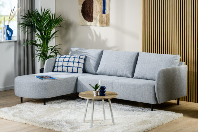 3 Zitsbank Cl L R Stof Urban U311 Grijs