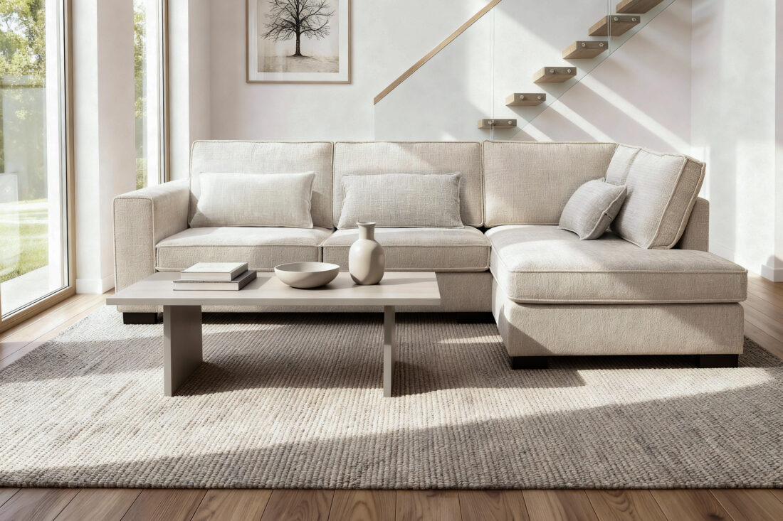 Addison 3 Zits Hoek Rechts Stof Cremona 2 C460 Beige Addison 3 Zits Hoek Rechts Stof Cremona 2 C460 Beige