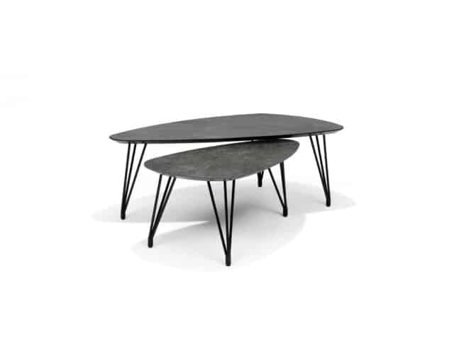 Salontafel Switch Trio 8211 130 215 70 Niervorm Leisteen 45 Cm Hoog