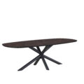 Sirius 210 x 100 Deens ovaal HPL Ferro Lava 25 mm