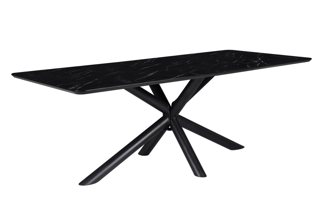 Sirius Eetkamertafel Rechthoek 190 X 100 Mdf Hpl Zwart Marmer 25 Mm Sirius Eetkamertafel Rechthoek 190 X 100 Mdf Hpl Zwart Marmer 25 Mm
