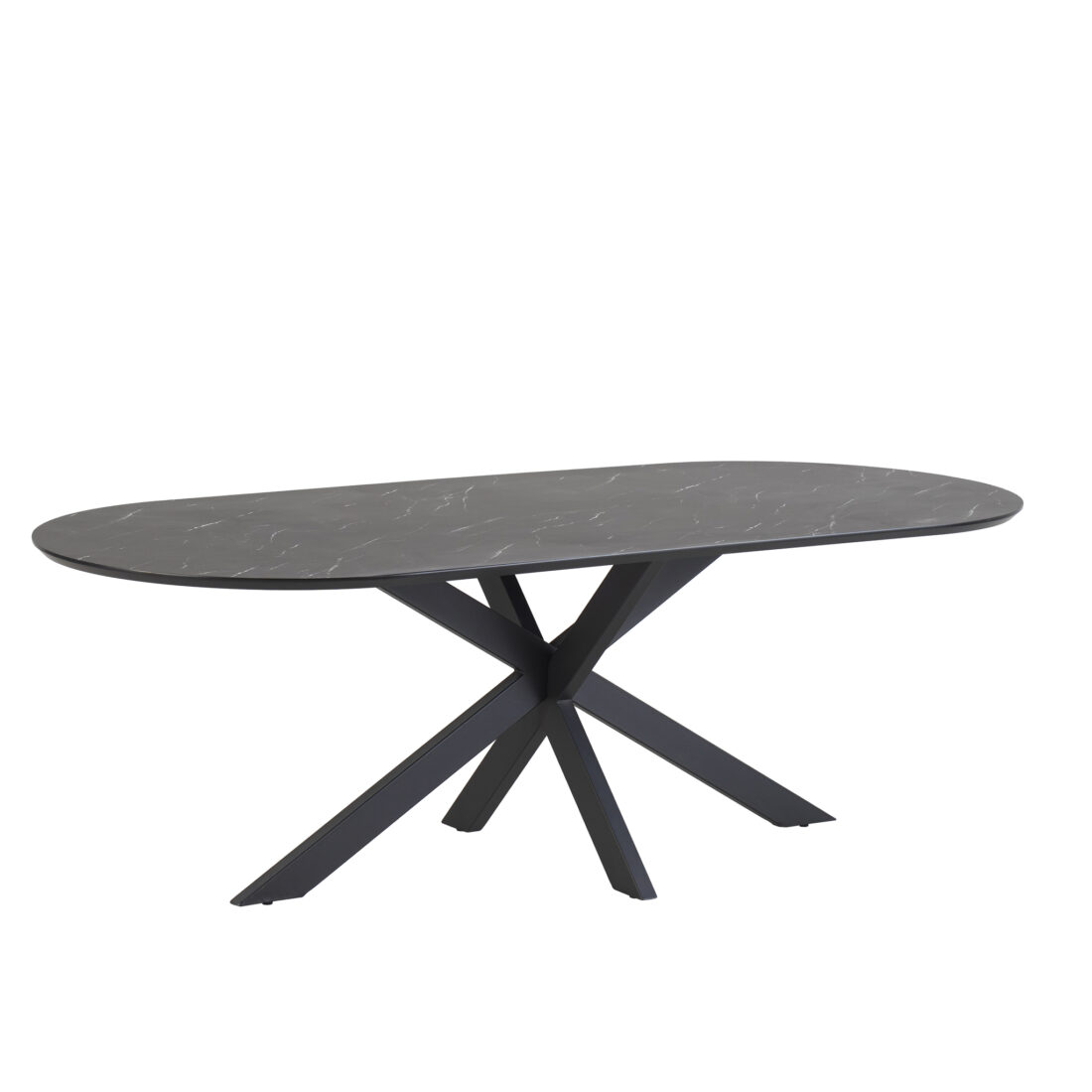 Star Eetkamertafel Capsulevorm 190 X 100 Mdf Hpl Zwart Marmer 25 Mm Star Eetkamertafel Capsulevorm 190 X 100 Mdf Hpl Zwart Marmer 25 Mm