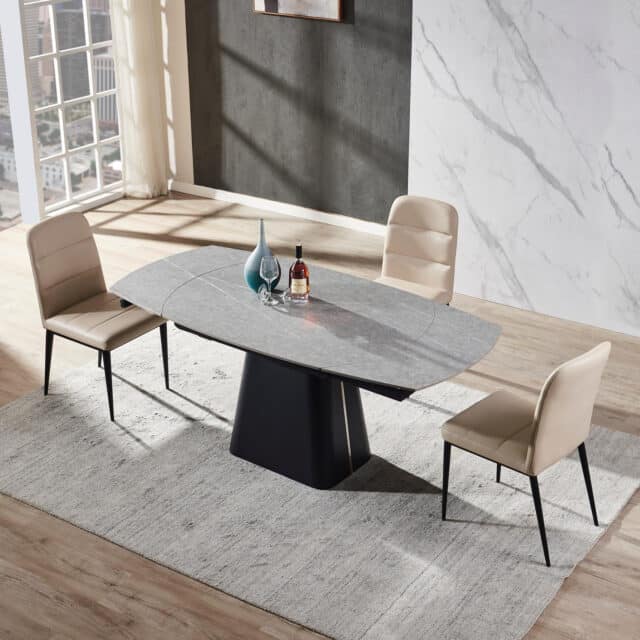 Rick Eettafel Grijs Deckstone 160 240 215 90 Uitschuifbaar