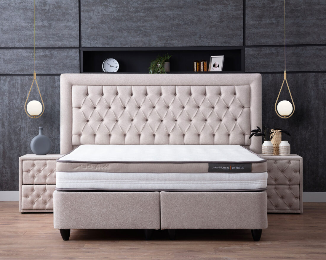 Skybedd 8211 Boxspring Met Opbergruimte Oxybedd 140 215 200