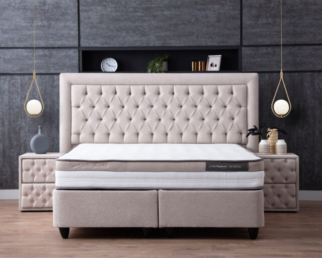 Skybedd 8211 Boxspring Met Opbergruimte Oxybedd 140 215 200