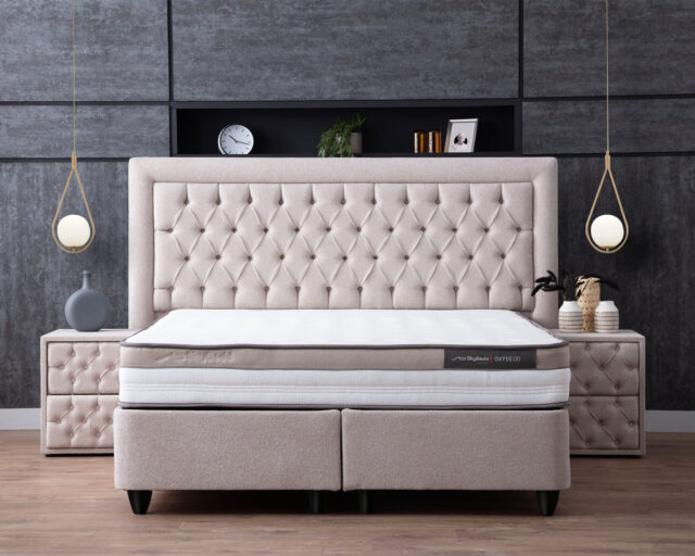 Skybedd 8211 Boxspring Met Opbergruimte Oxybedd 140 215 200