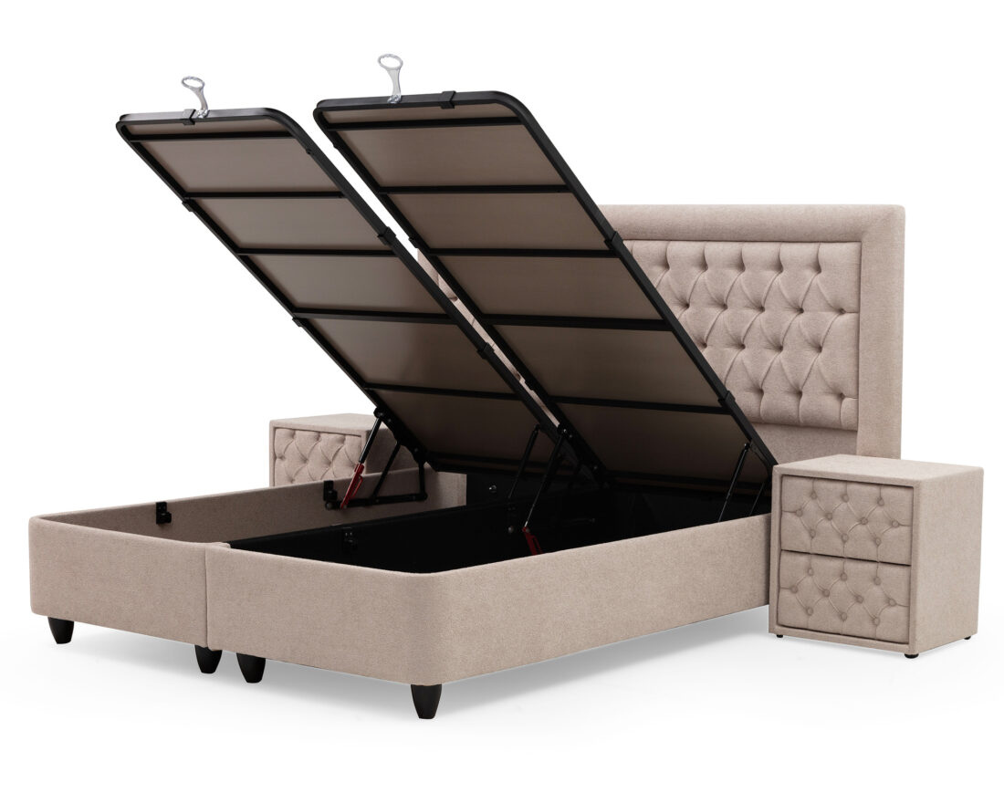 Skybedd 8211 Boxspring Met Opbergruimte Oxybedd 140 215 200