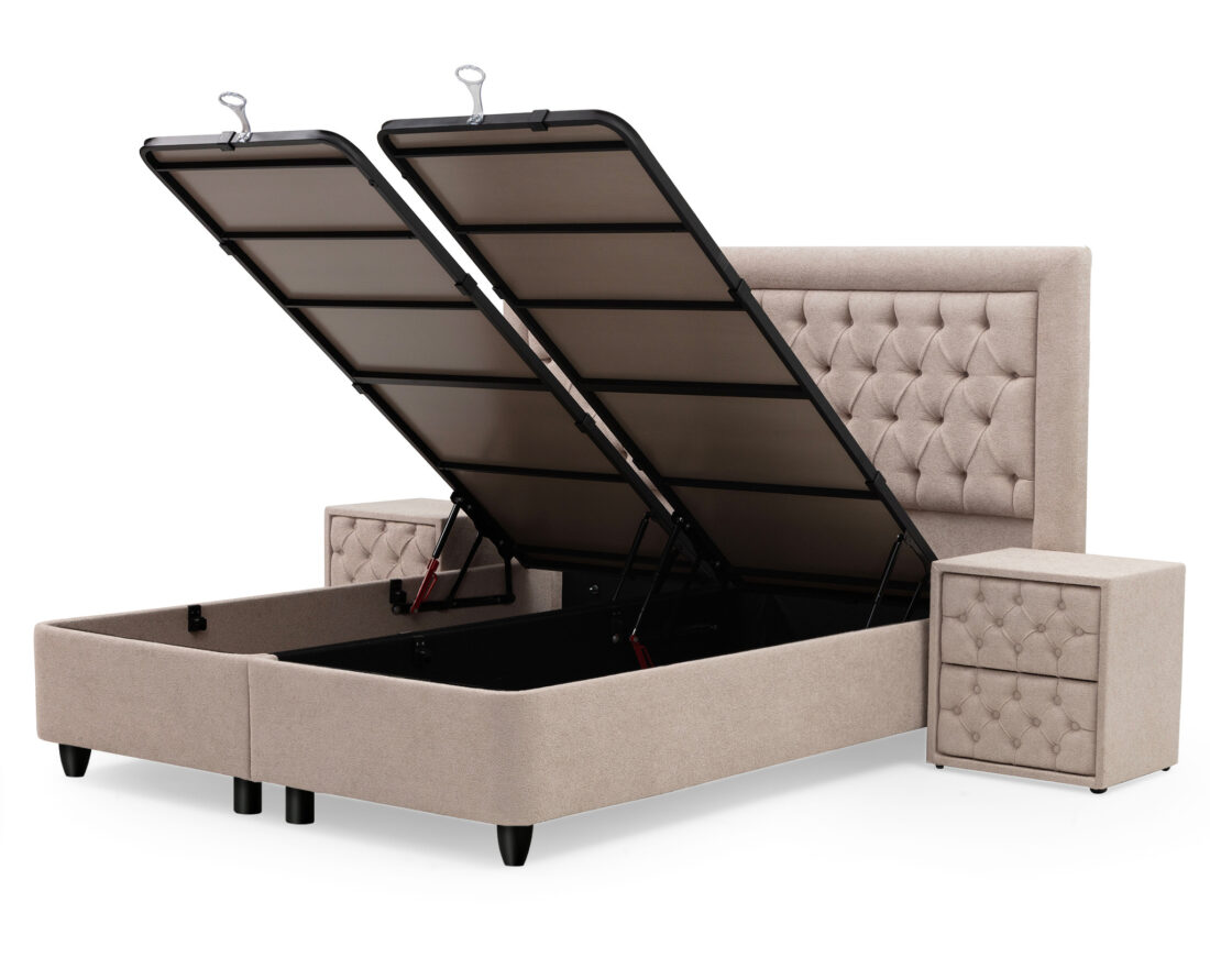 Skybedd 8211 Boxspring Met Opbergruimte Oxybedd 140 215 200
