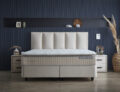 SKYBEDD ® - Boxspring met opbergruimte Birdybedd Beige 180x200