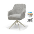 Atlanta armstoel Stof Alpine #149 Staal - 360° draaibaar frame Beige P03