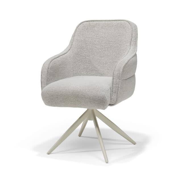 Atlanta Armstoel Stof Alpine 186 Champagne 8211 360 Draaibaar Onderstel Beige P03