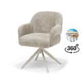 Austin armstoel, stof Cremona #02 Ecru - 360° draaibaar, frame beige P03