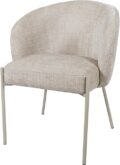 Adele - eetkamerstoel - beige poten - Cremona - Taupe 04 (set van 2)