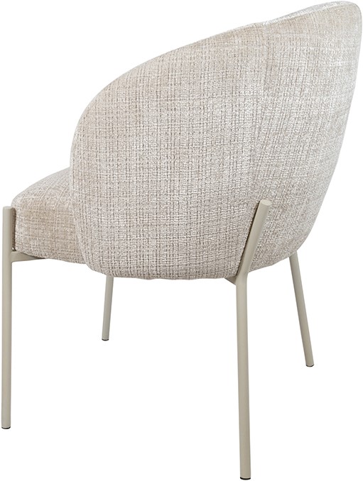 Adele 8211 Eetkamerstoel 8211 Beige Poten 8211 Cremona 8211 Taupe 04 Set Van 2