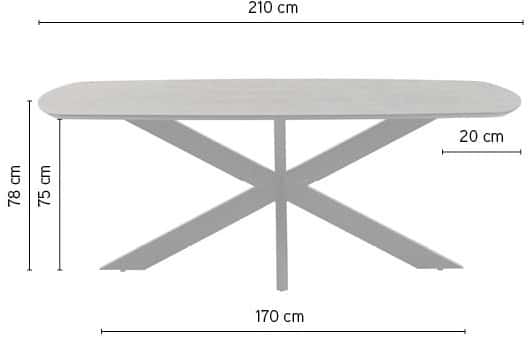 Eetkamertafel Deens Ovaal 210 Mango Glad Naturel Eetkamertafel Deens Ovaal 210 Mango Glad Naturel