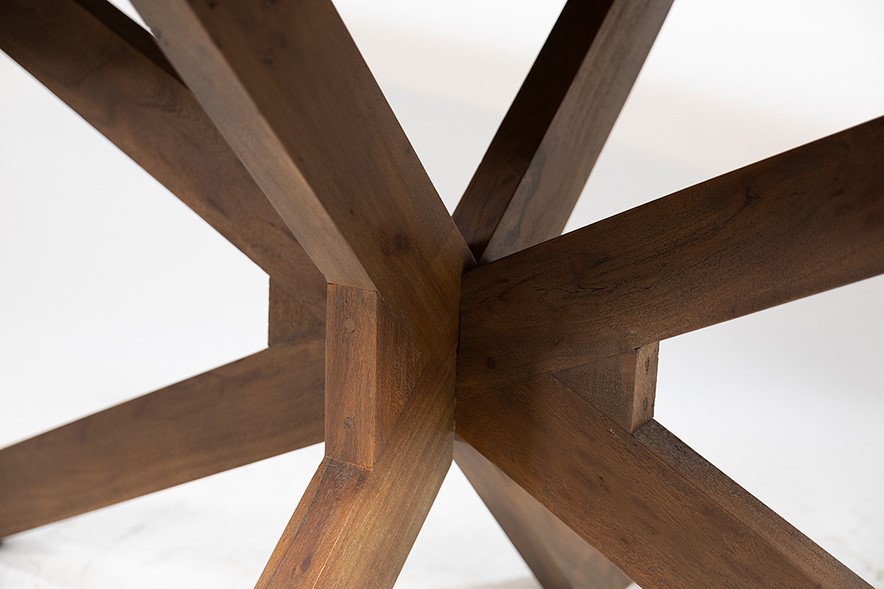Eetkamertafel 180 Acacia Kastanjebruin