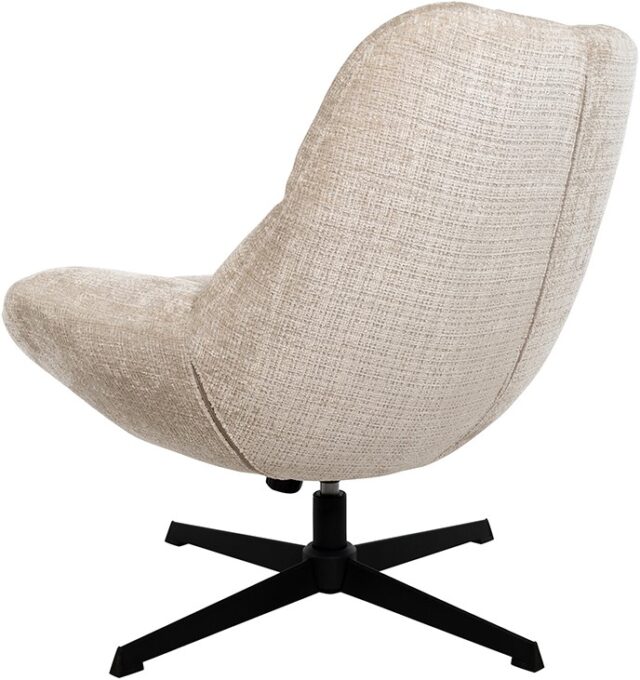 Chuck Draaifauteuil 360 Schommelmechanisme 8211 Cremona 8211 Naturel 02
