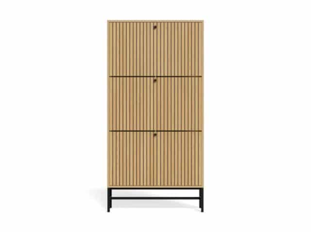 Schoenenkast Albany 8211 Eikenlook 8211 Metaal