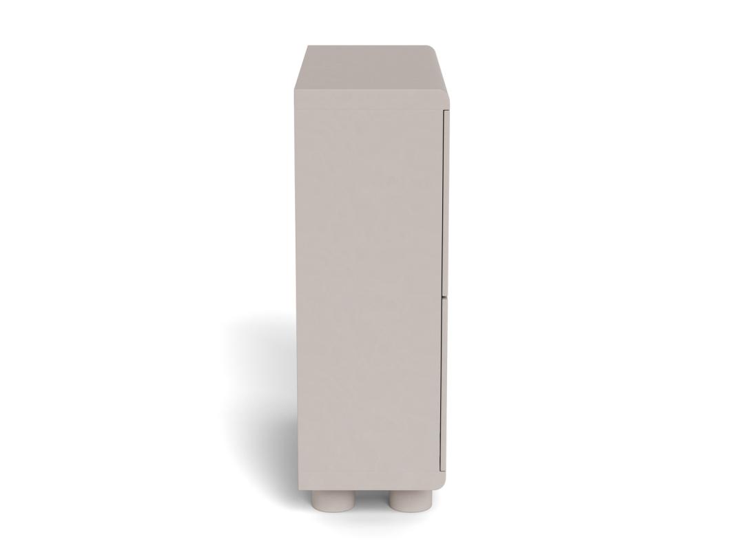Wandkast Magee 8211 Grijs Mdf Pu Gelakt 8211 Met 4 Deuren 8211 100 Cm