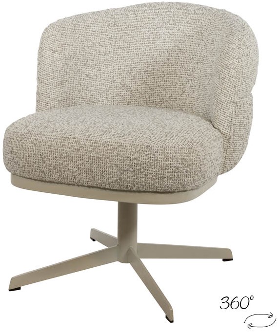 Jlo Eetkamerstoel 8211 Beige Draaipoot 360 8211 Cuzco 8211 Fog 3