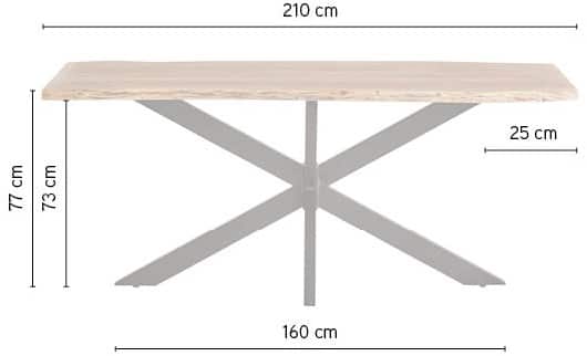 Eetkamertafel 210