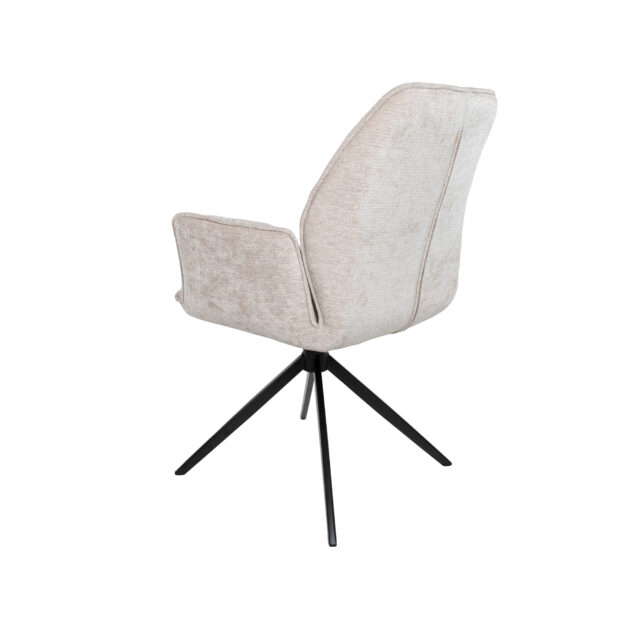 Riva Eetkamerstoel 8211 Draaipoot 360ars 8211 Vibe 8211 Beige 08 Set Van 2